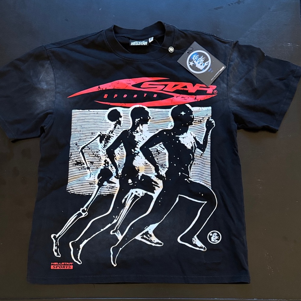 Black Graphic Hellstar Sports T-Shirt